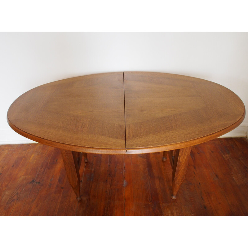 Vintage dining table Guillerme and Chambron