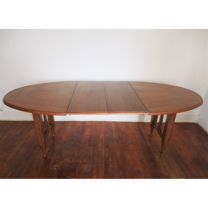 Vintage dining table Guillerme and Chambron