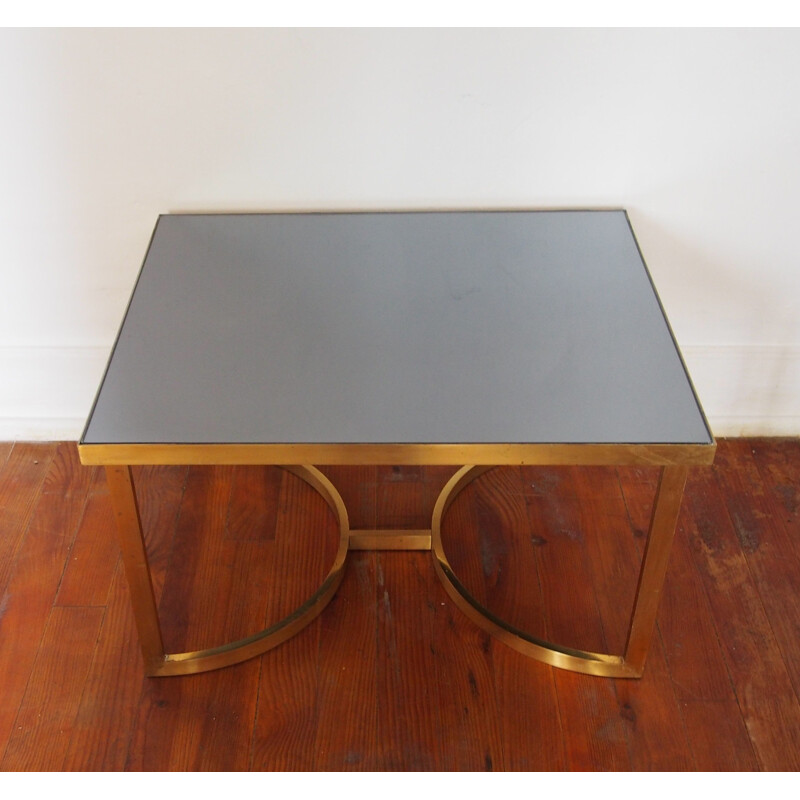 Vintage brass coffee table, 1970