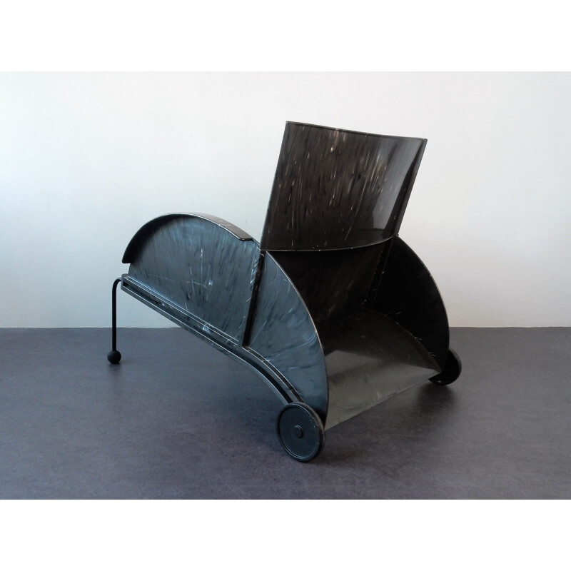 Vintage Poltrona armchair by Anna Castelli Ferrieri for Kartell Milano, Italy,1980
