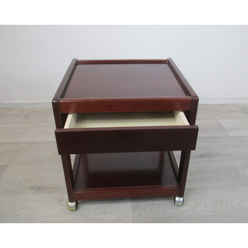 2 vintage mahogany night stand,1970