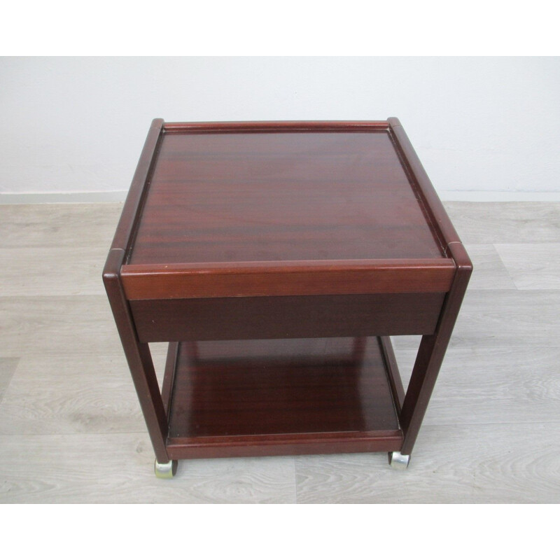 2 vintage mahogany night stand,1970