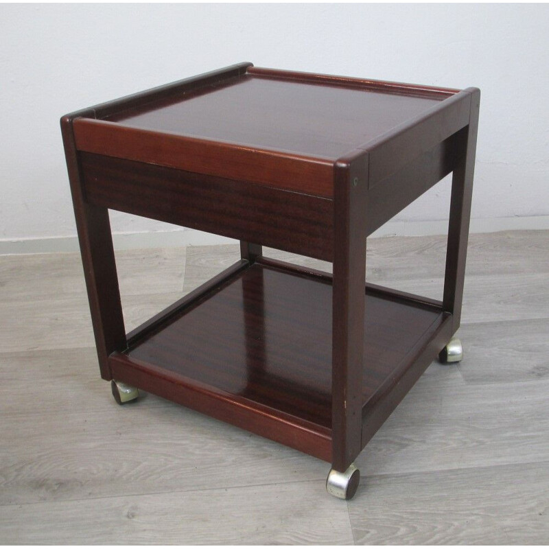 2 vintage mahogany night stand,1970