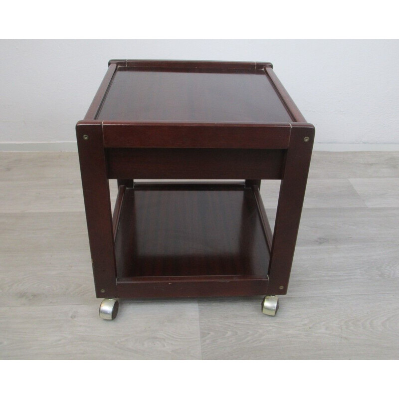 2 vintage mahogany night stand,1970