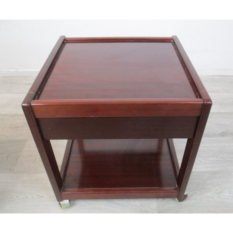 2 vintage mahogany night stand,1970