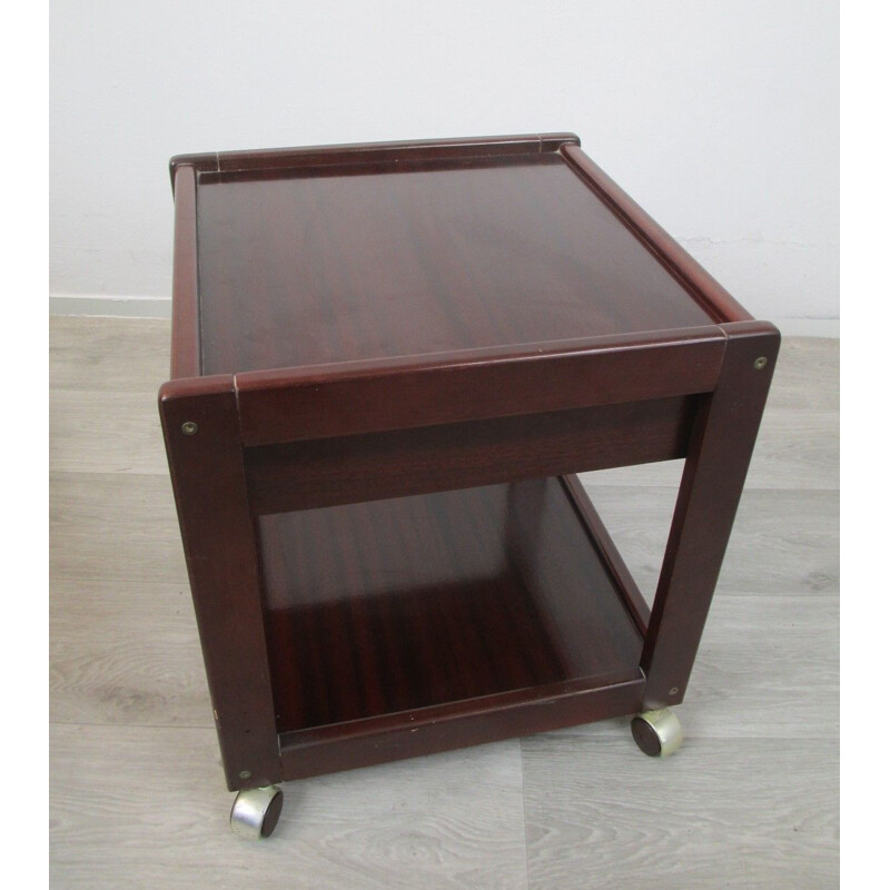 2 vintage mahogany night stand,1970