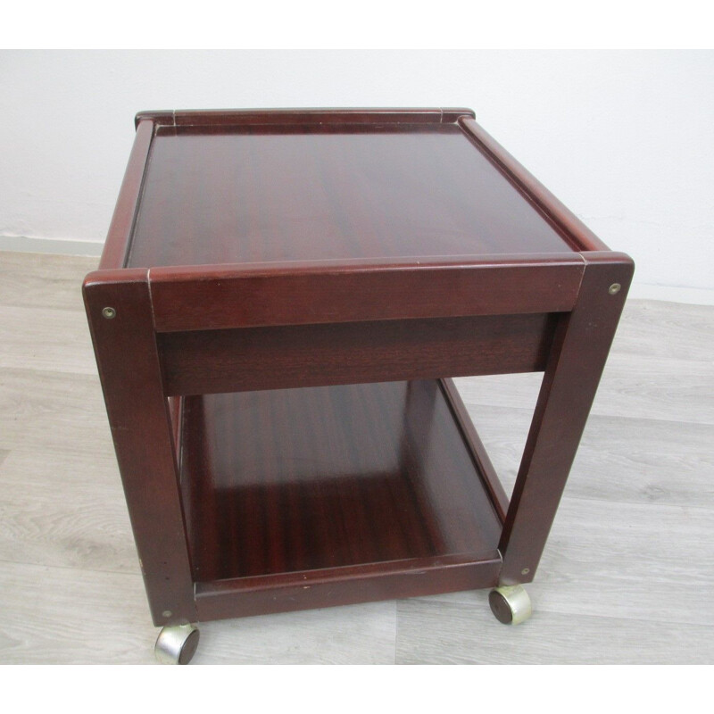 2 vintage mahogany night stand,1970