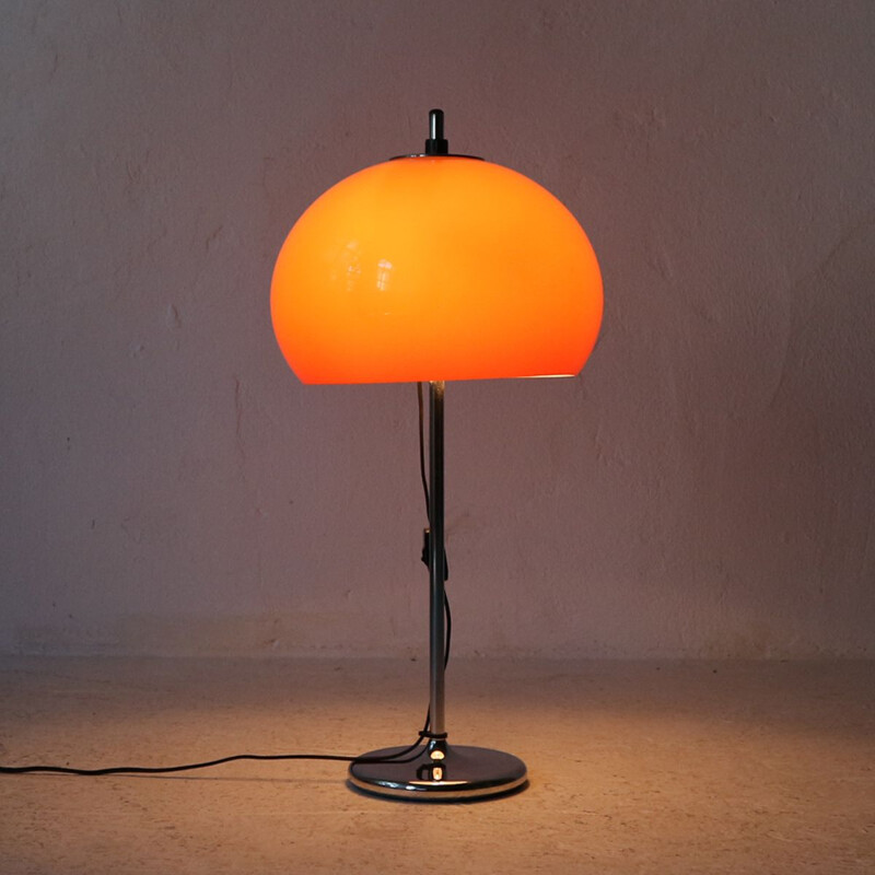 Vintage table lamp with height-adjustable lampshade,1970