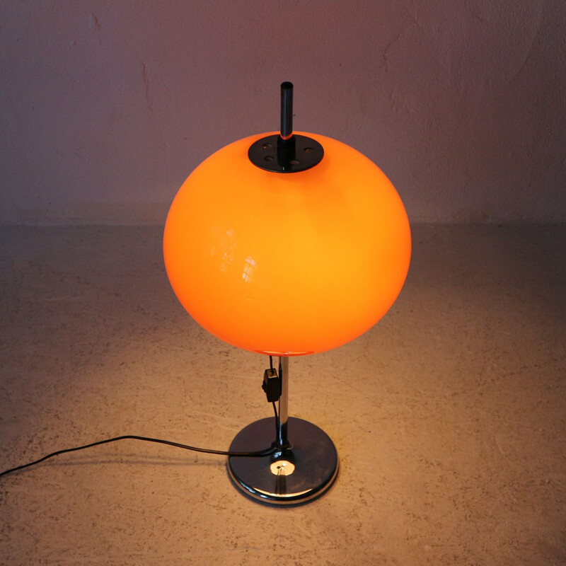 Vintage table lamp with height-adjustable lampshade,1970