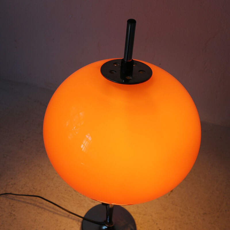 Lampe de table vintage avec abat-jour réglable en hauteur,1970