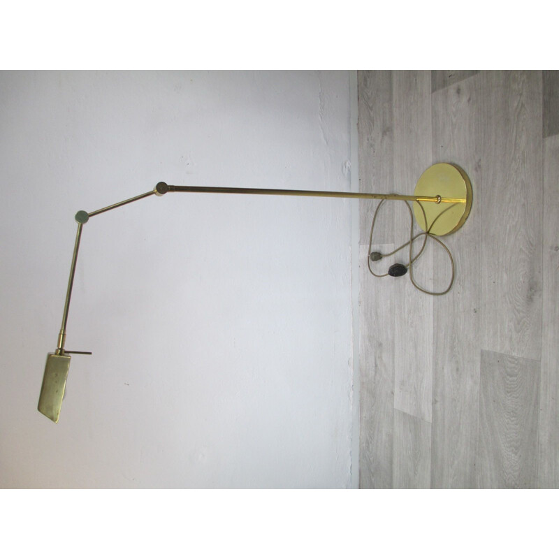 Vintage Brass Floor Lamp 1950s