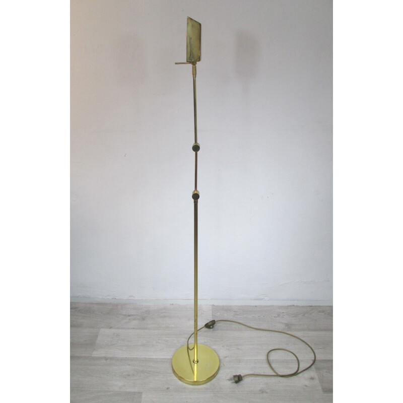 Vintage Brass Floor Lamp 1950s