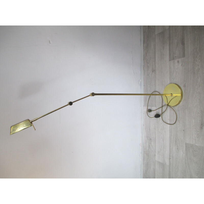Vintage Brass Floor Lamp 1950s