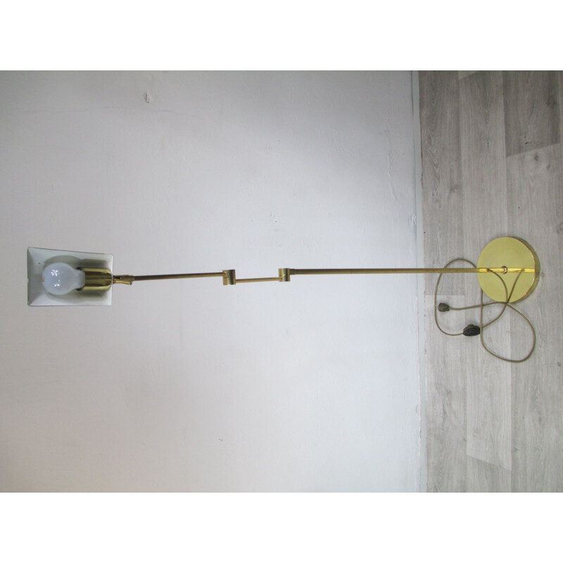 Vintage Brass Floor Lamp 1950s