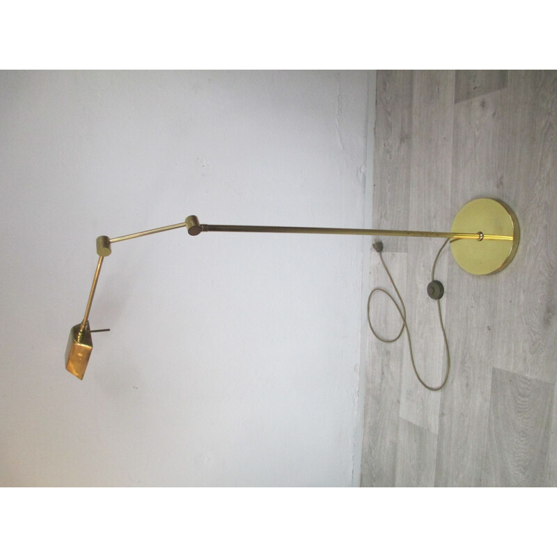 Vintage Brass Floor Lamp 1950s