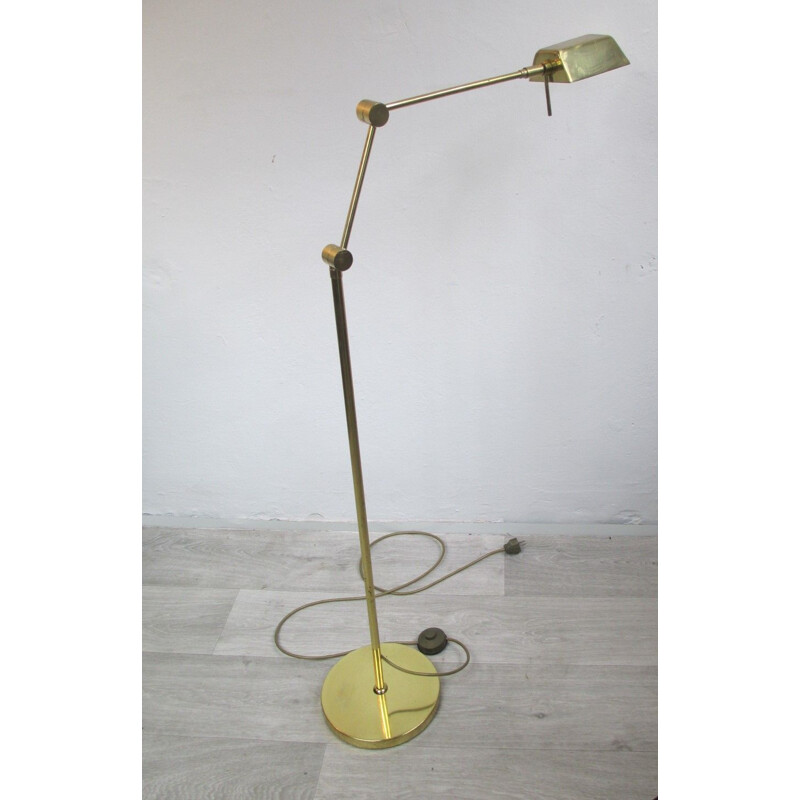 Vintage Brass Floor Lamp 1950s