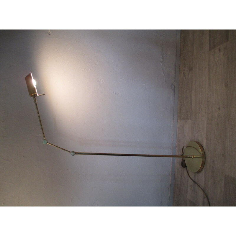 Vintage Brass Floor Lamp 1950s