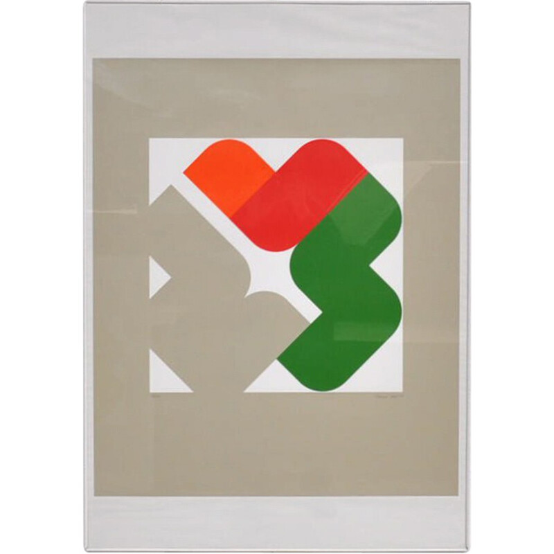 Vintage lithography, Hannes VOGEL - 1973