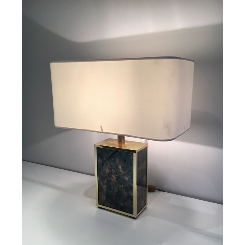Vintage-Lampe aus vergoldetem Metall, 1970