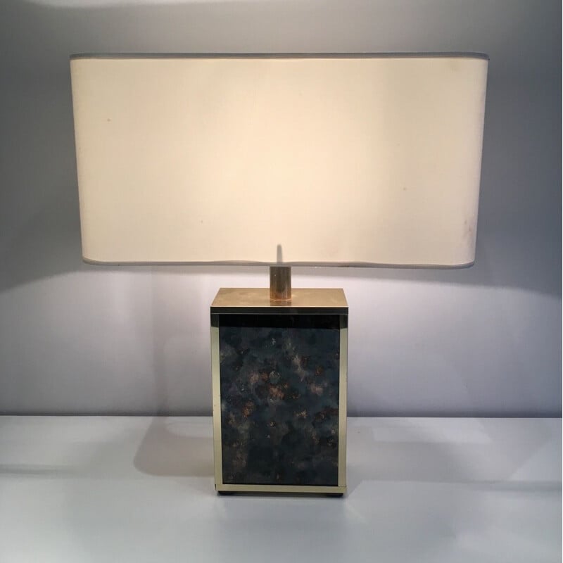 Vintage lamp in verguld metaal, 1970