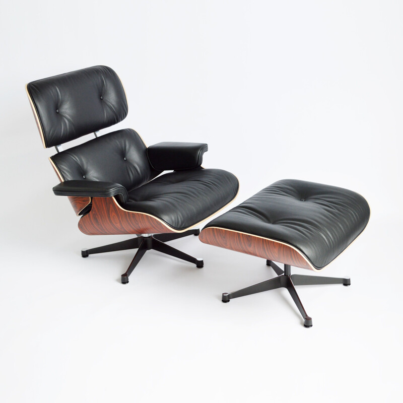 Vintage armchair & ottoman by Eames for vitra 