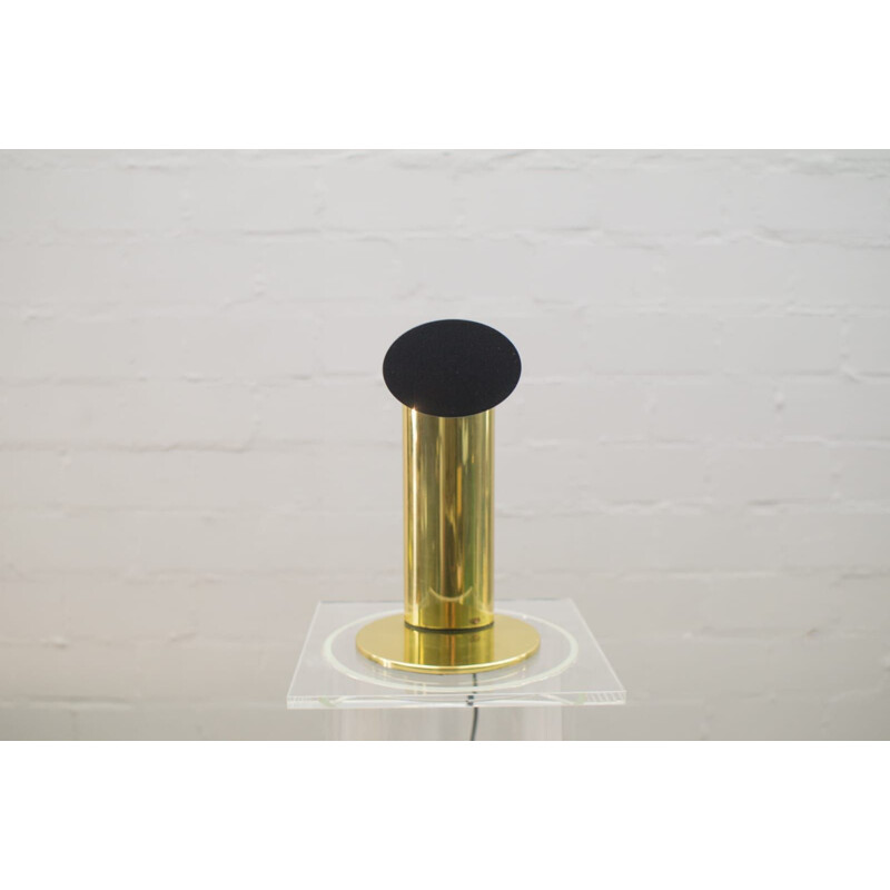 Vintage brass table lamp by Jonas Hidle for Høvik Lys As, Norway 1980