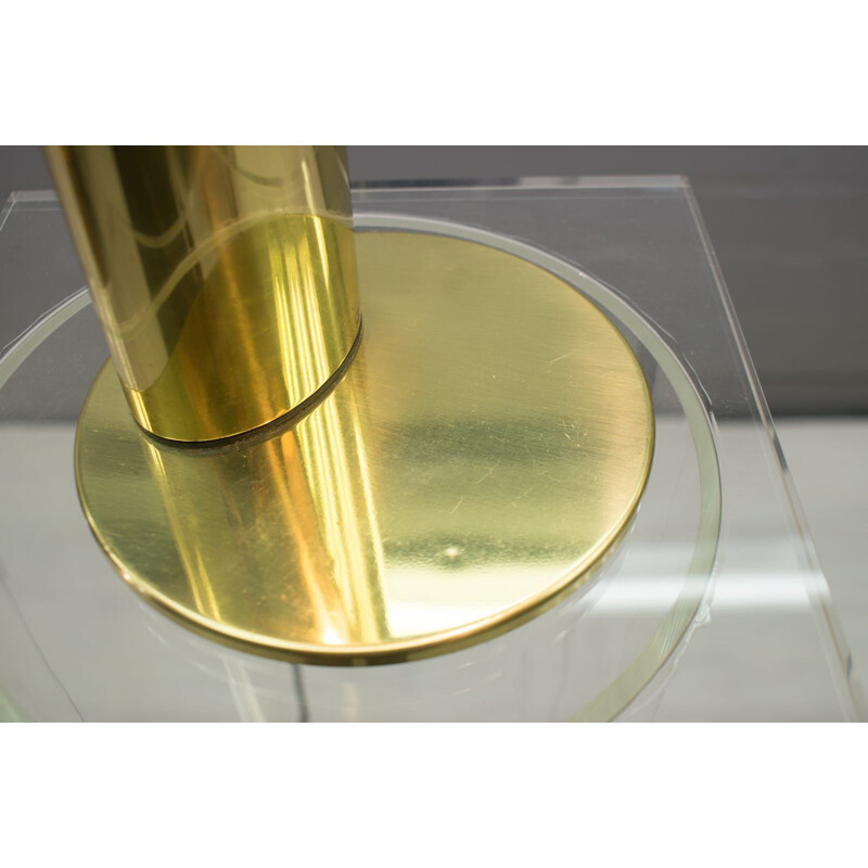 Vintage brass table lamp by Jonas Hidle for Høvik Lys As, Norway 1980