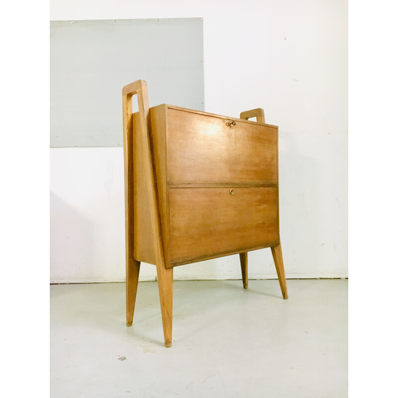 Vintage secretary in oak 50s