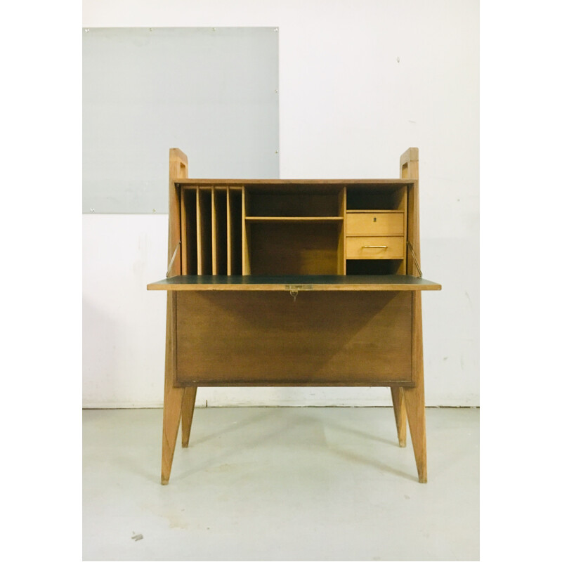 Vintage secretary in oak 50s