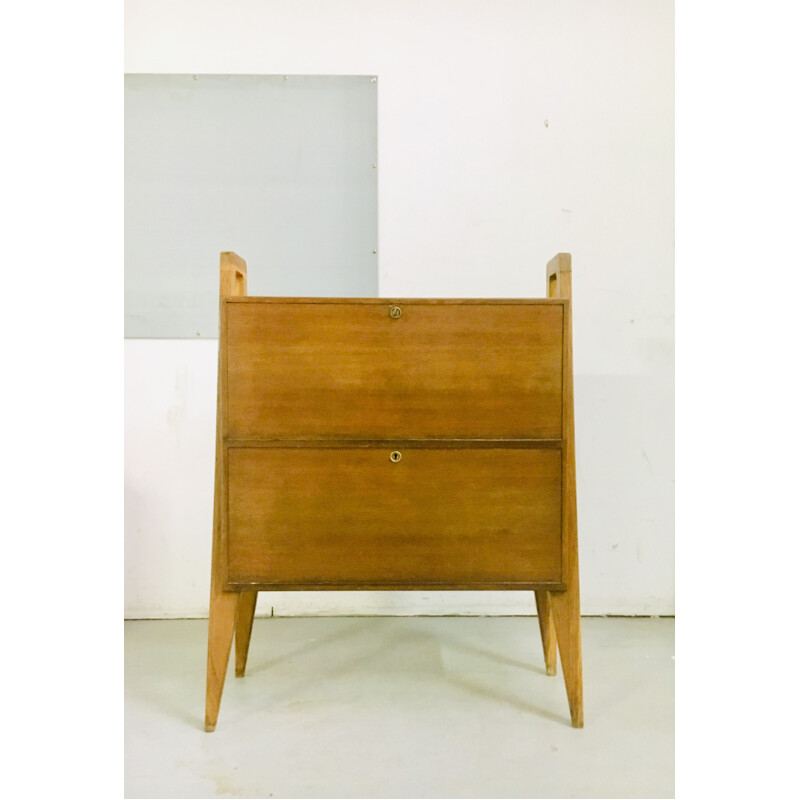 Vintage secretary in oak 50s