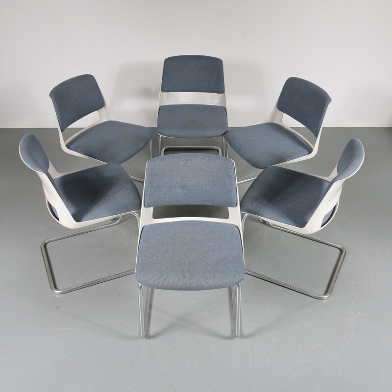 Vintage dining chair by Cordemeijer for Gispen, the Netherlands 1970s 