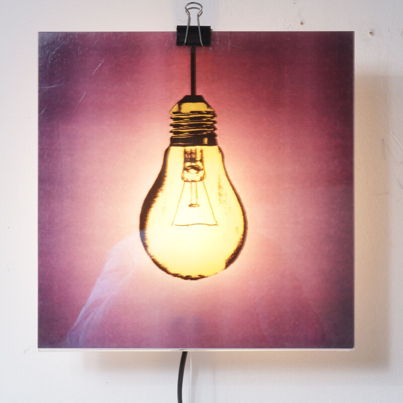 Vintage copylight wall lamp designed by Gerhard Trautmann for Brainbox