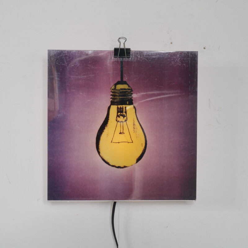 Vintage copylight wall lamp designed by Gerhard Trautmann for Brainbox