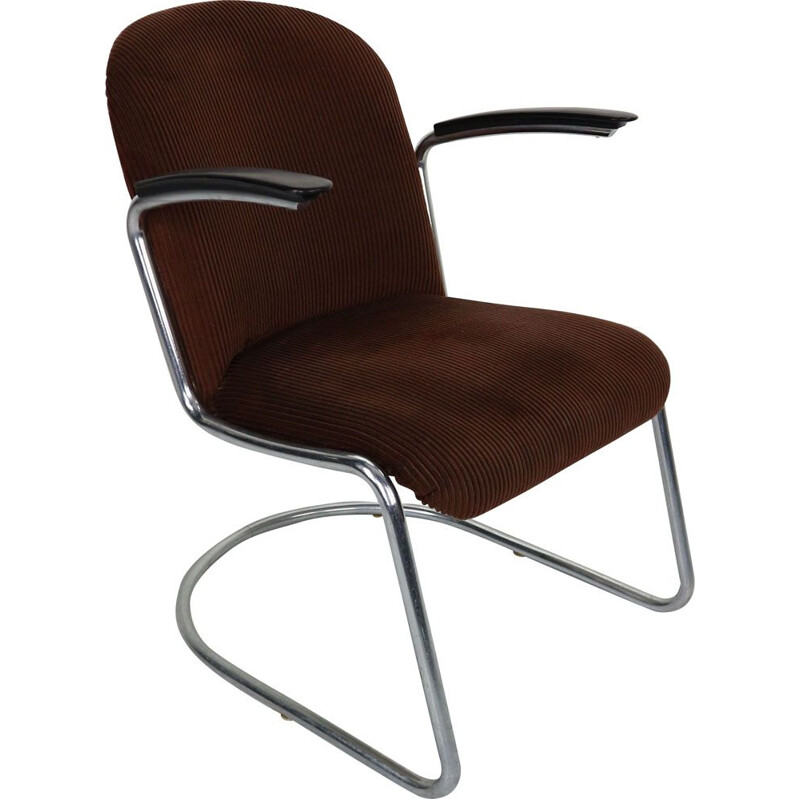 Vintage lounge chair W.H. Gispen by Gispen Culemborg, M-413, 1953
