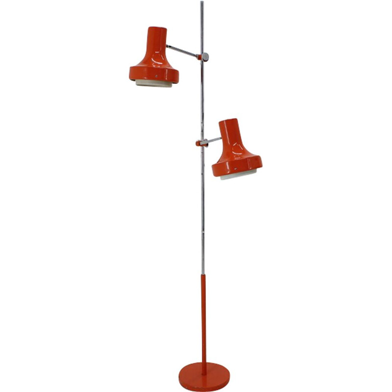 Lampadaire vintage rouge par Napako, 1980