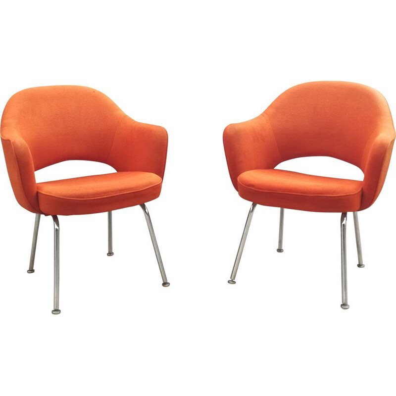 Pair of Conference chairs by Eero Saarinen for Knoll