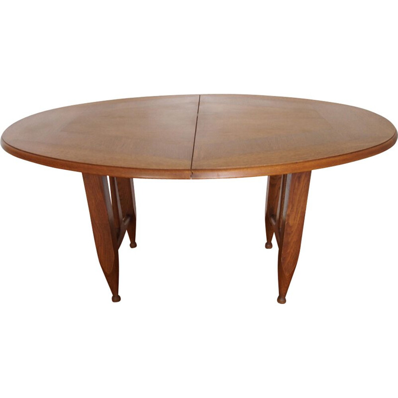 Vintage dining table Guillerme and Chambron