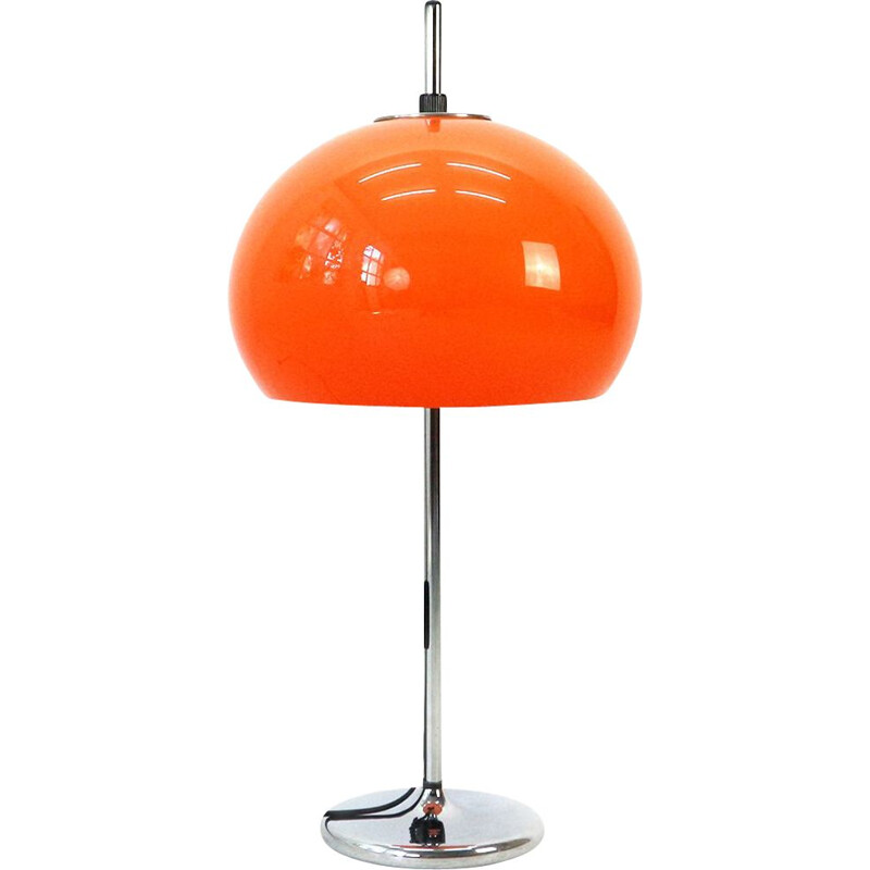 Vintage table lamp with height-adjustable lampshade,1970