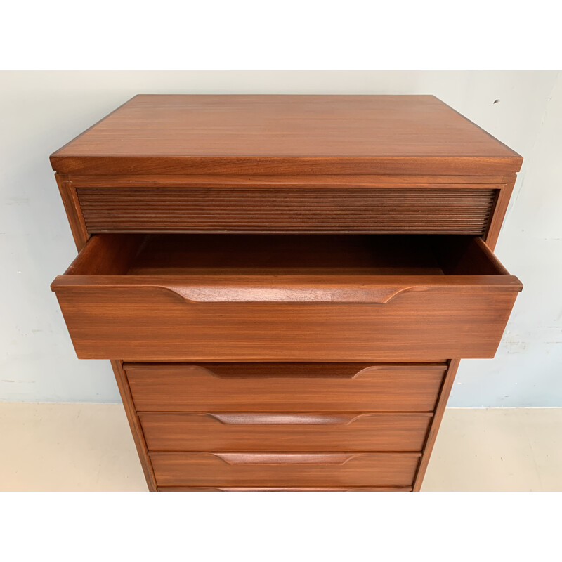 Vintage teak chest of drawers 1960s