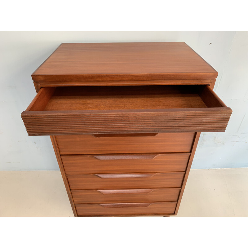 Vintage teak chest of drawers 1960s