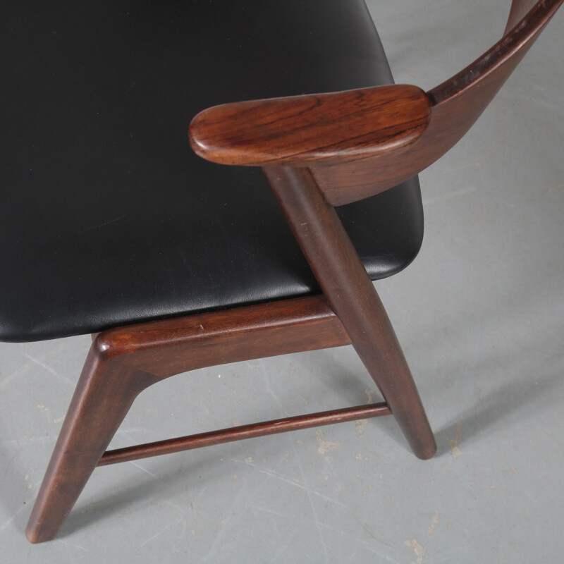 Vintage rosewood dinning chair by Kai Kristiansen for Korup 1950