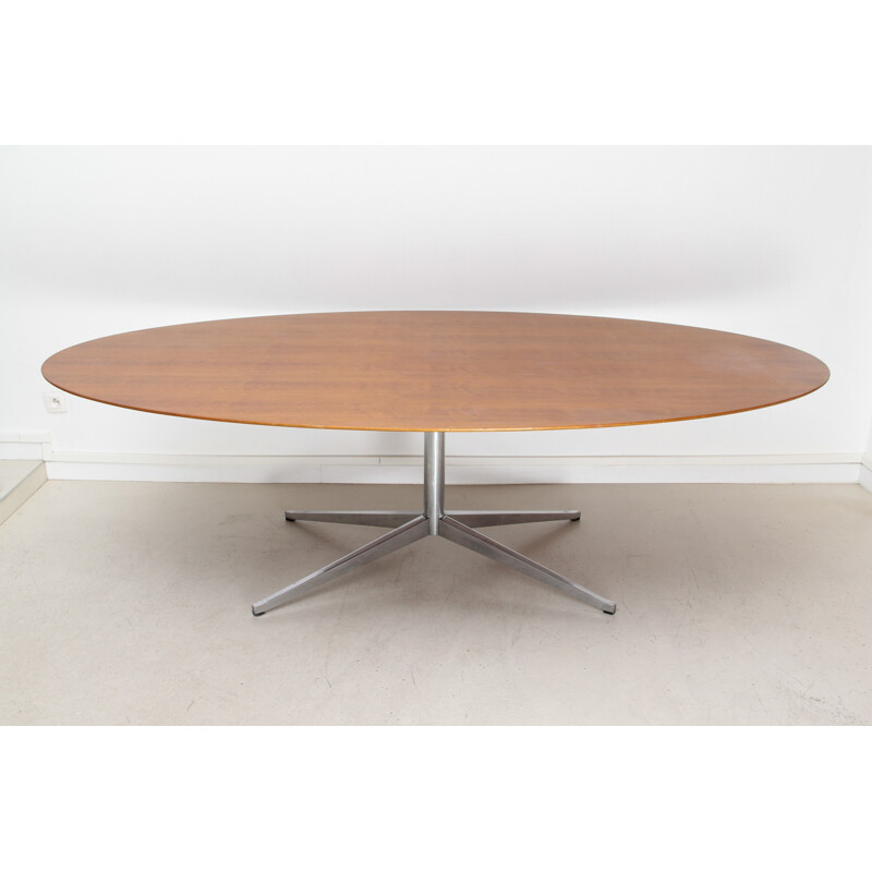 Grande table à repas ovale en bois Knoll, Florence KNOLL - 1960