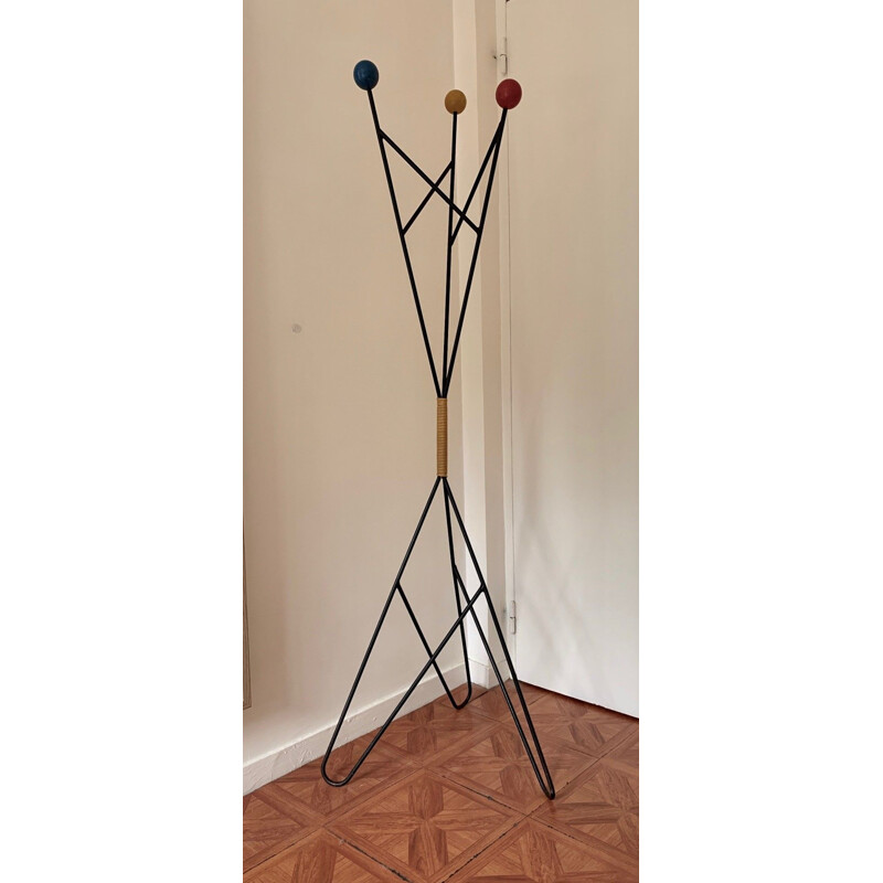 Vintage coat rack by Roger FERAUD,1960