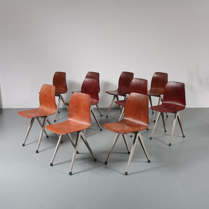 Vintage dining chairs by Galvanitas,Netherlands,1960s