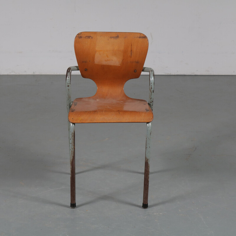 Vintage dining chair by Ahrend de Crikel,Netherlands,1950