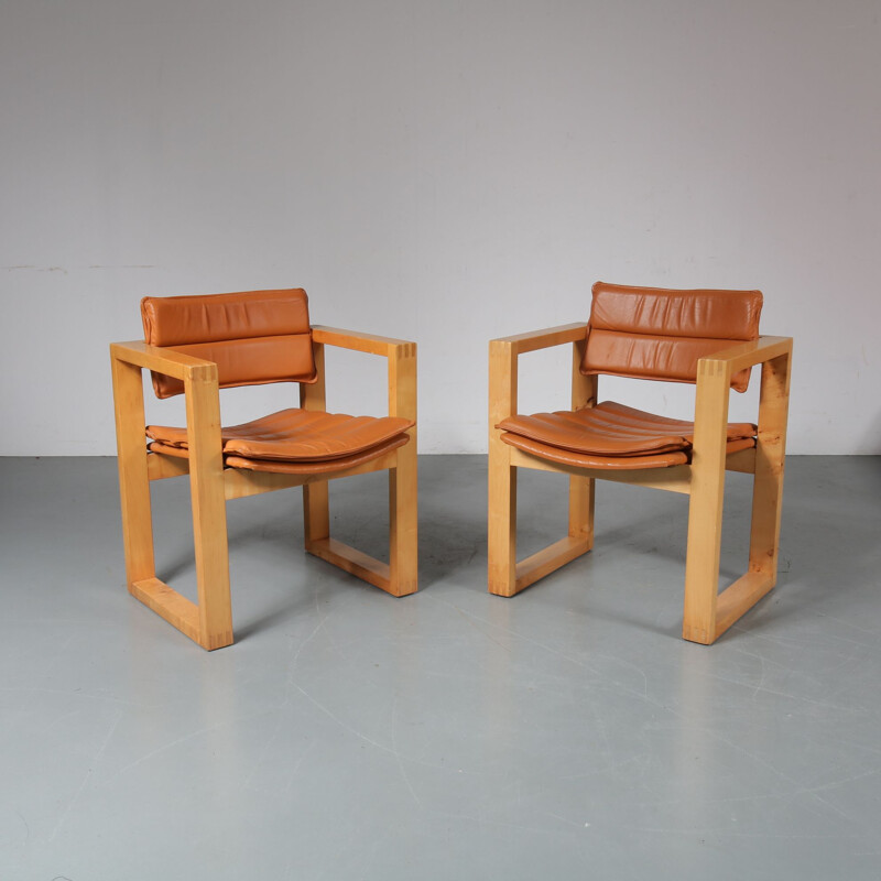 2 chaises longue par Ate Van Apeldoorn pour Houtwerk Hattem,Pays-Bas,1960