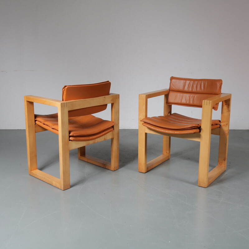 2 chaises longue par Ate Van Apeldoorn pour Houtwerk Hattem,Pays-Bas,1960