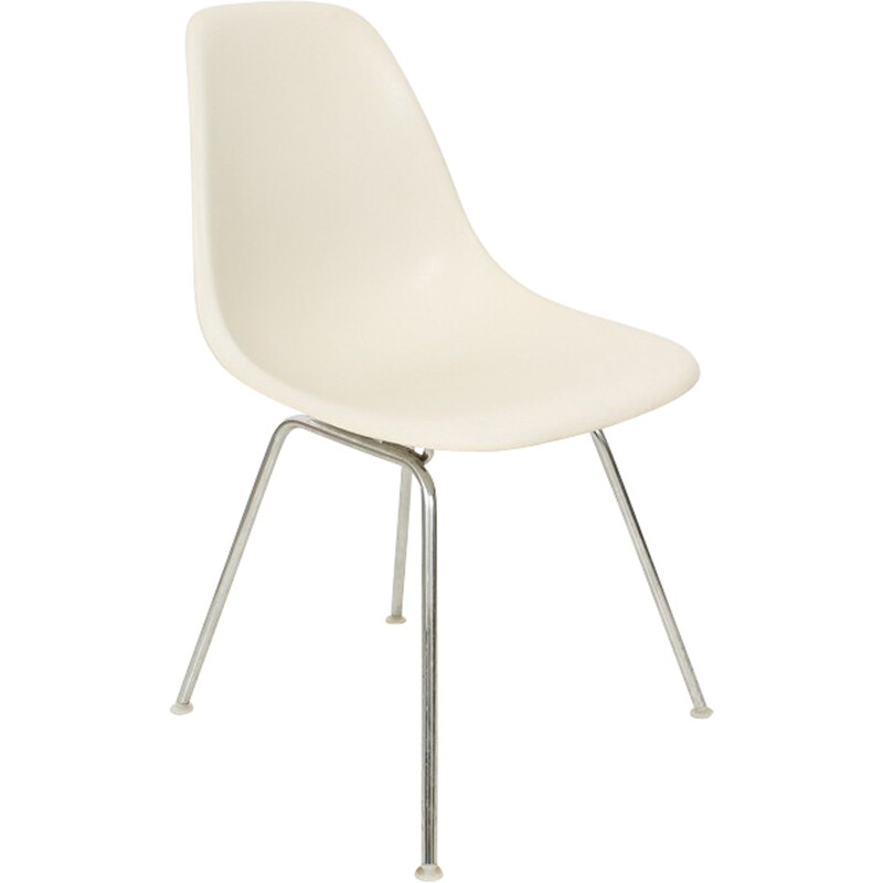 Herman Miller white chair, Charles & Ray EAMES - 1960s