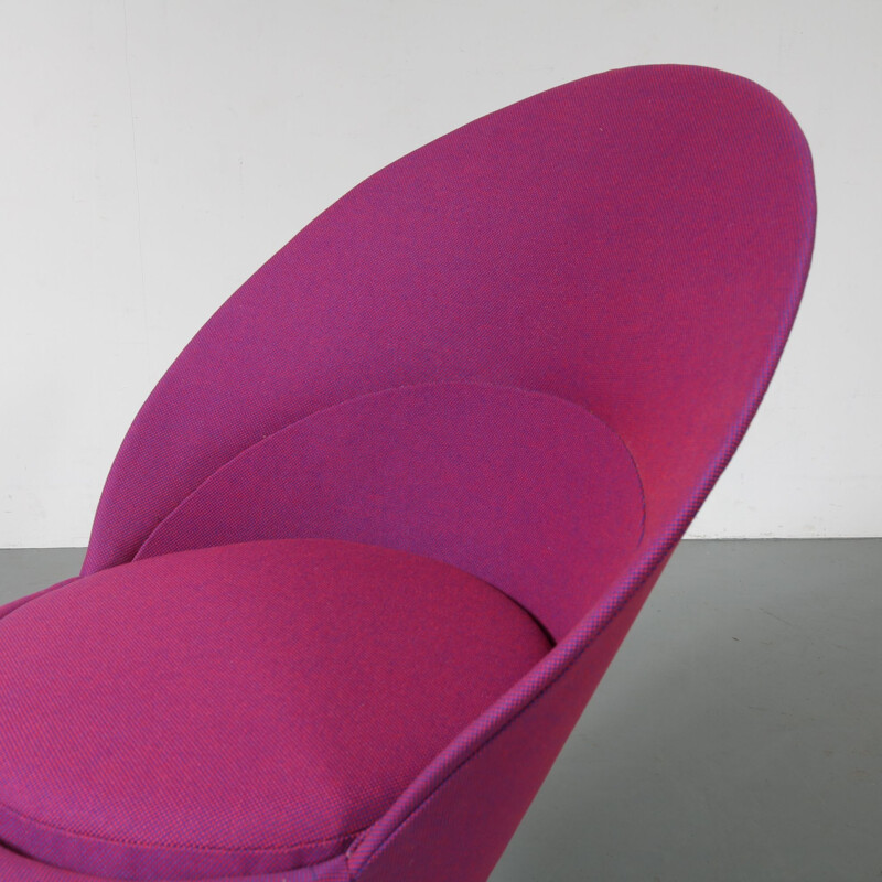 Vintage cone chair with stool by Verner Panton for Plus Linje, Denmark,1960