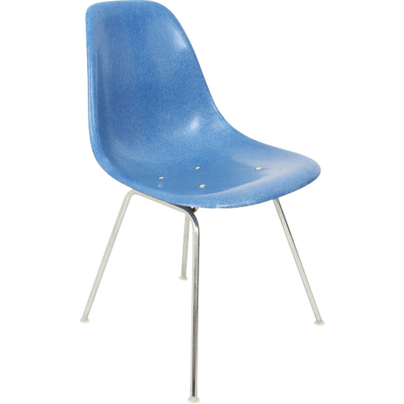 Herman Miller blue chair, Charles & Ray EAMES - 1960s